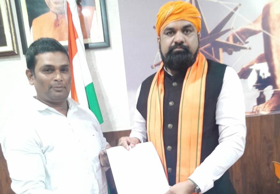 Uday Mandal with Samrat Chaudhary